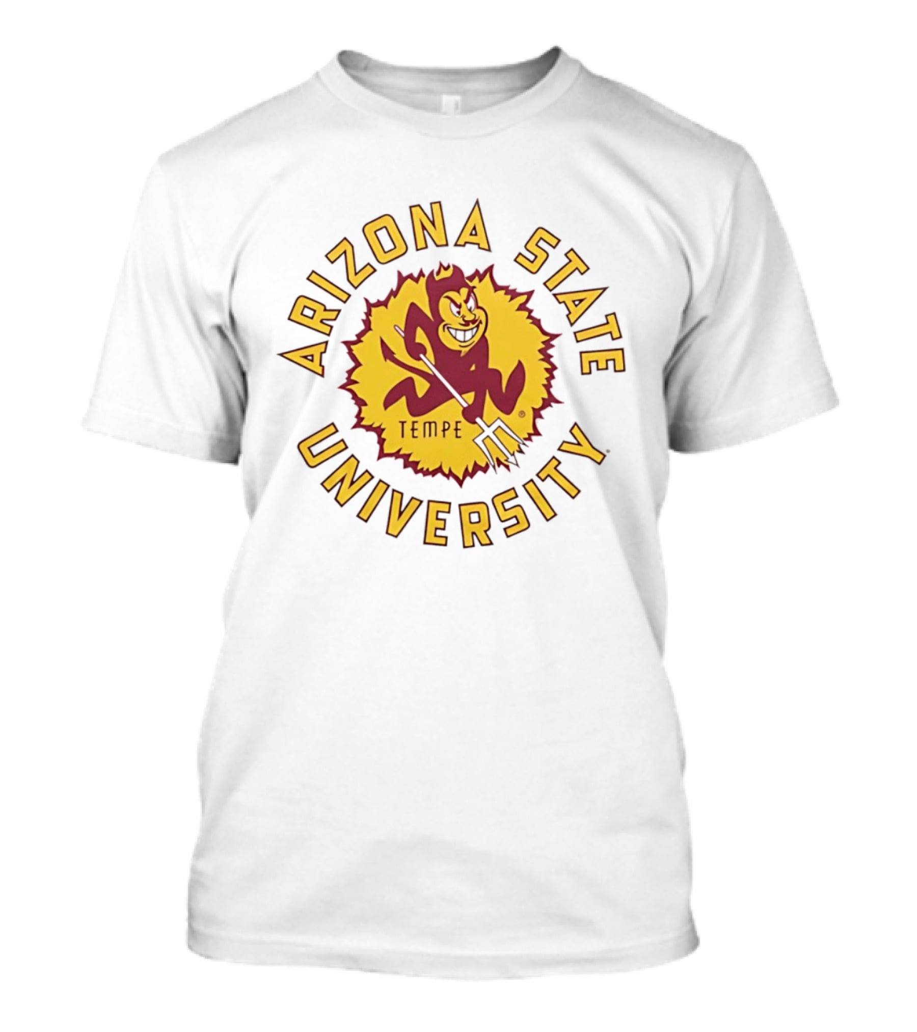Arizona State University Sunburst Tempe Sparky Pitchfork T-Shirt