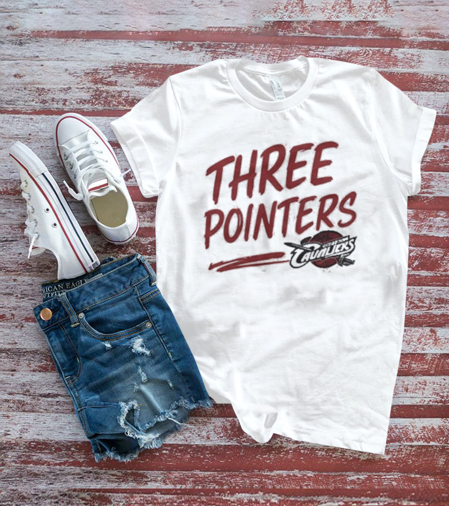 Three Pointers Cleveland Cavaliers Team T-Shirt