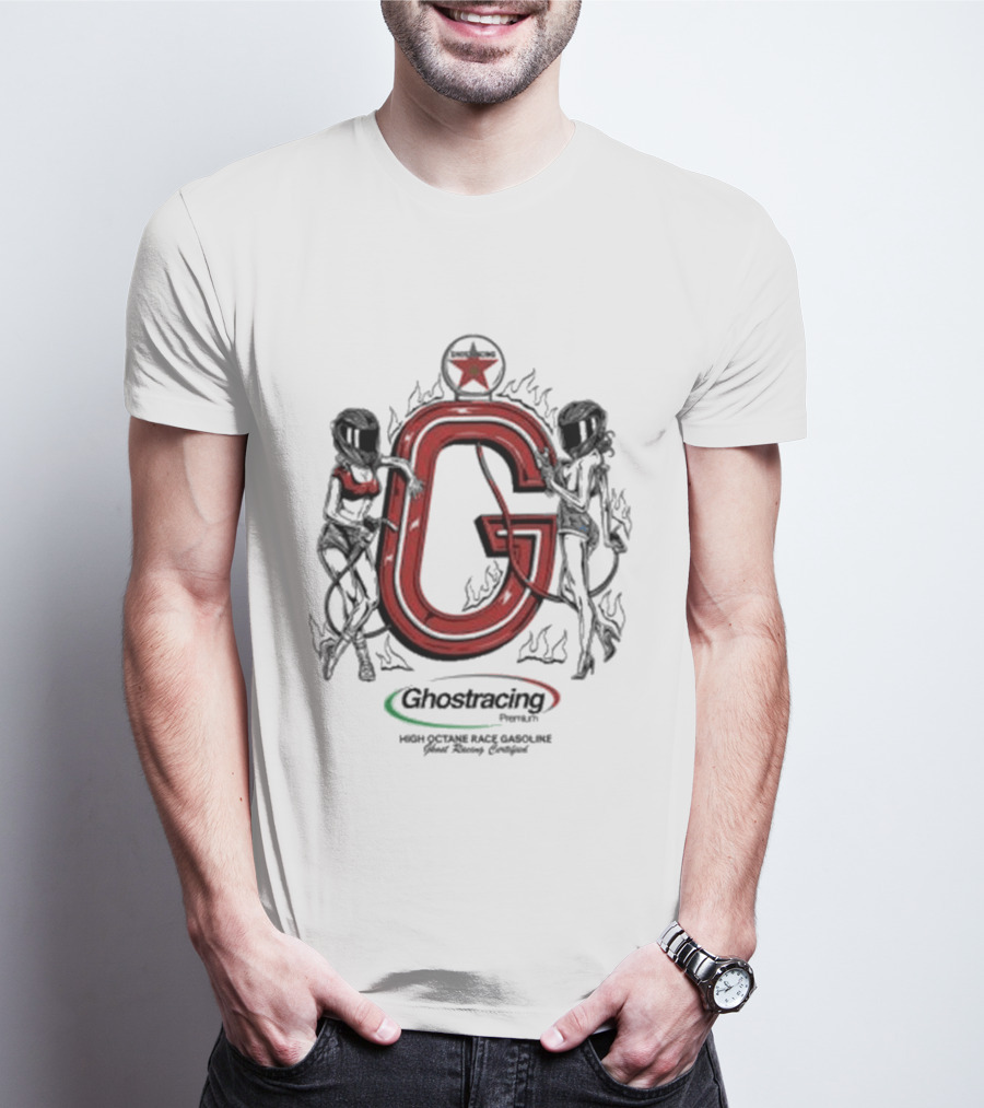 Ghost Racing High Octane Race Gasoline Pump T-Shirt