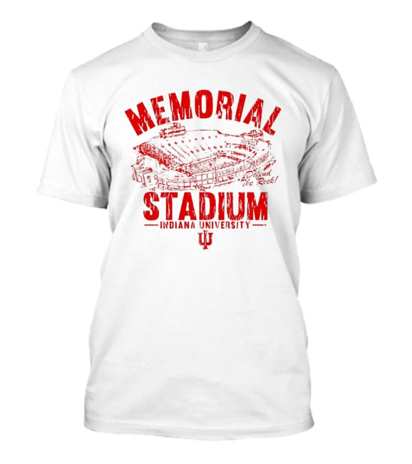 Indiana University Memorial Stadium Defend The Rock T-Shirt