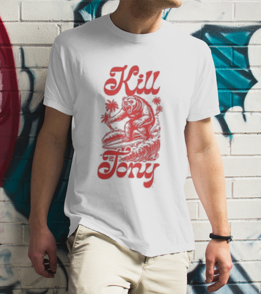 Kill Tony Surfing Bear T-Shirt