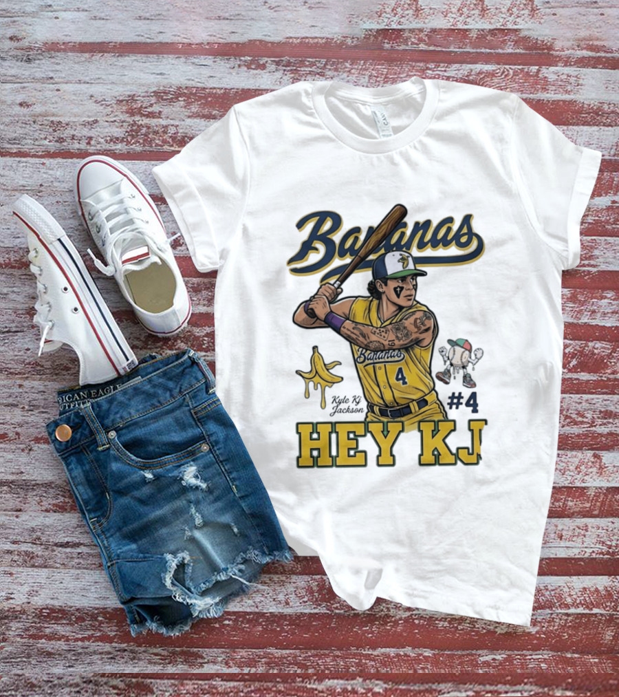 Bananas Kyle Kj Jackson Number 4 Hey KJ T-Shirt