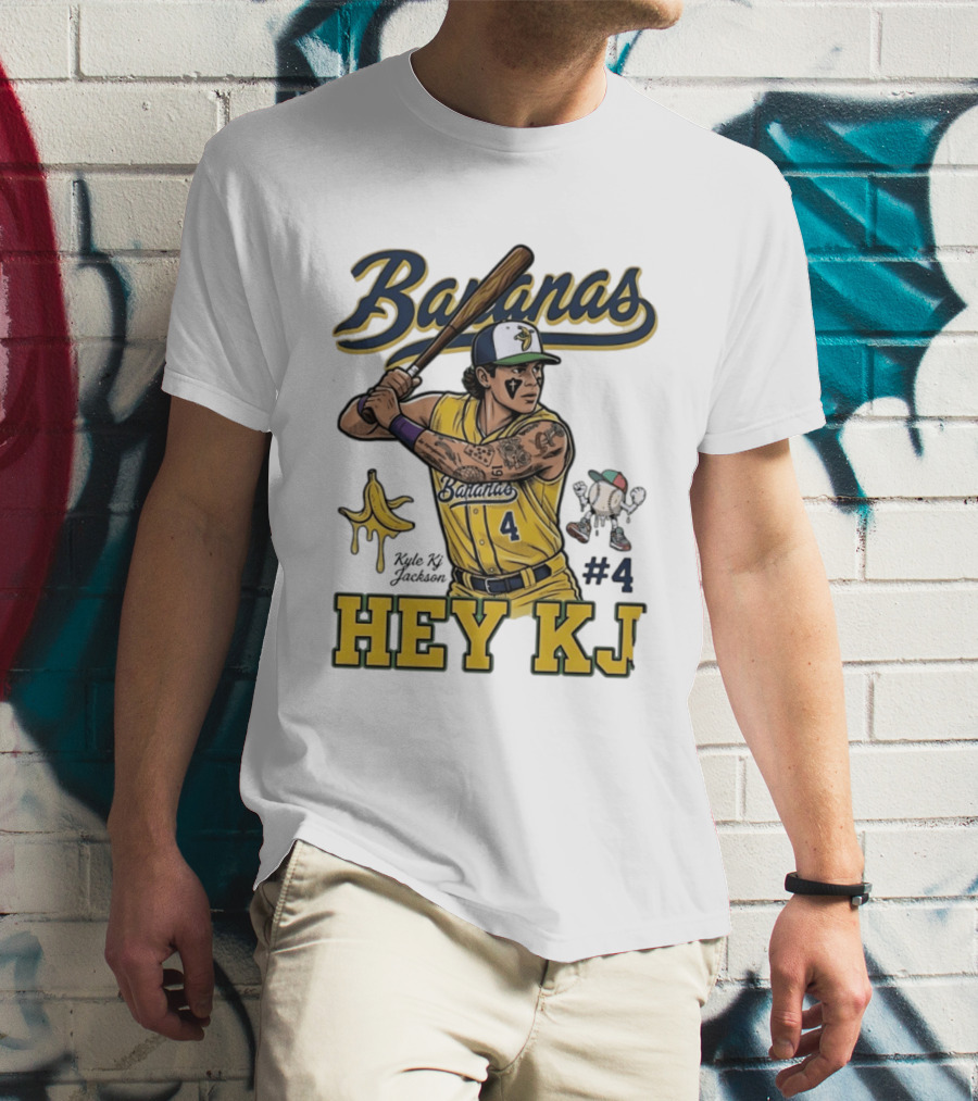 Bananas Kyle Kj Jackson Number 4 Hey KJ T-Shirt