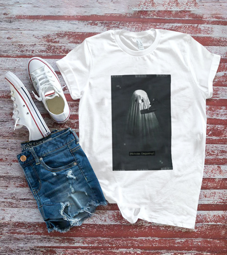 Morbid Nicholas Disgusting Ghost With Microphone T-Shirt