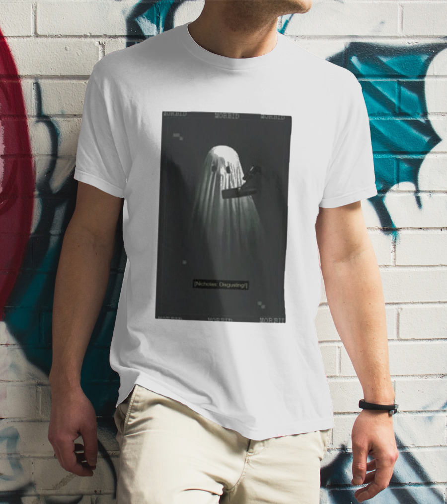 Morbid Nicholas Disgusting Ghost With Microphone T-Shirt