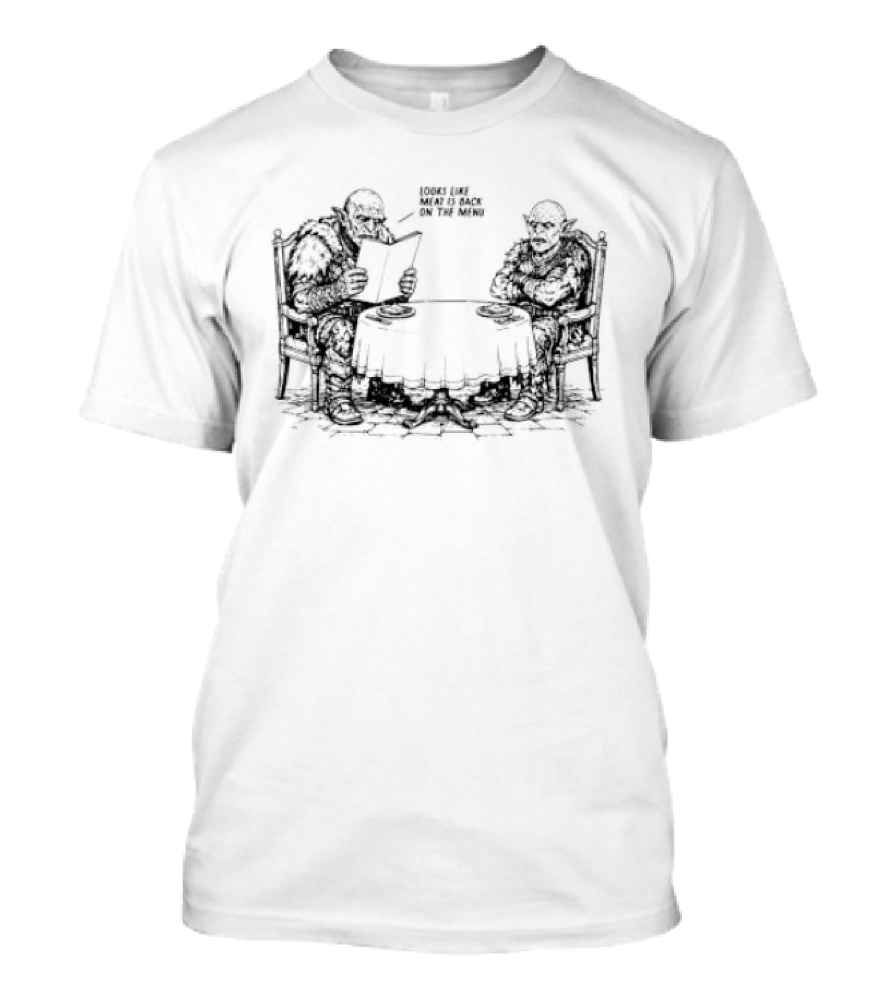 Orc Look Like Meat Is Back On The Menu Chess Players T-Shirt
