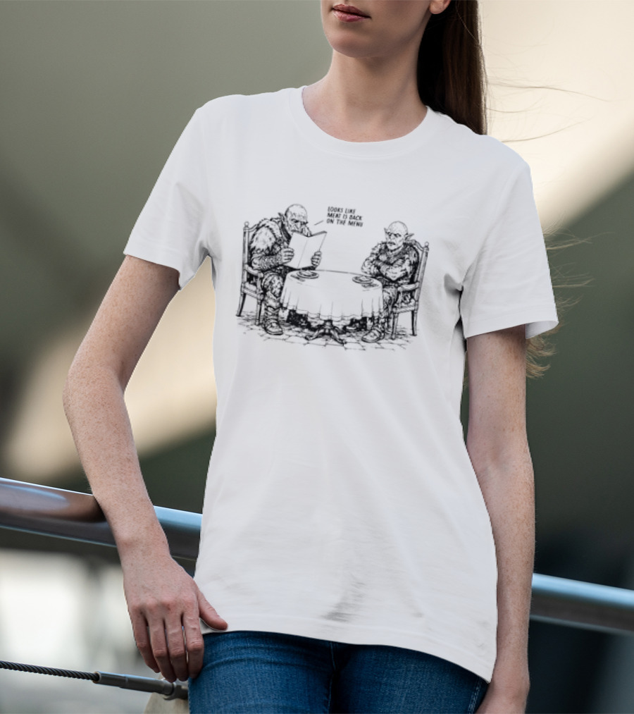 Orc Look Like Meat Is Back On The Menu Chess Players T-Shirt