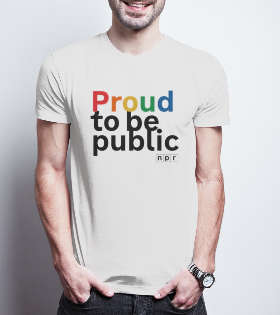 Proud To Be Public Colorful Pride T-Shirt