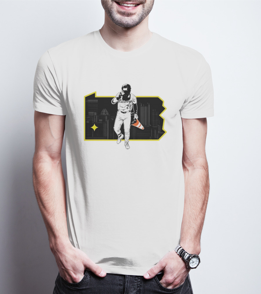Pittsburgh Pirates Ryan O'Hearn Fear The Cone 29 City Skyline T-Shirt