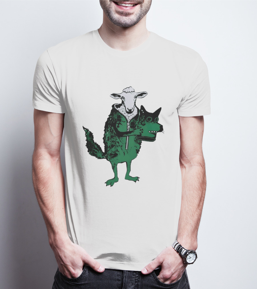 Sheep In Wolf's Clothing Humorous Animal Disguise Joke T-Shirt