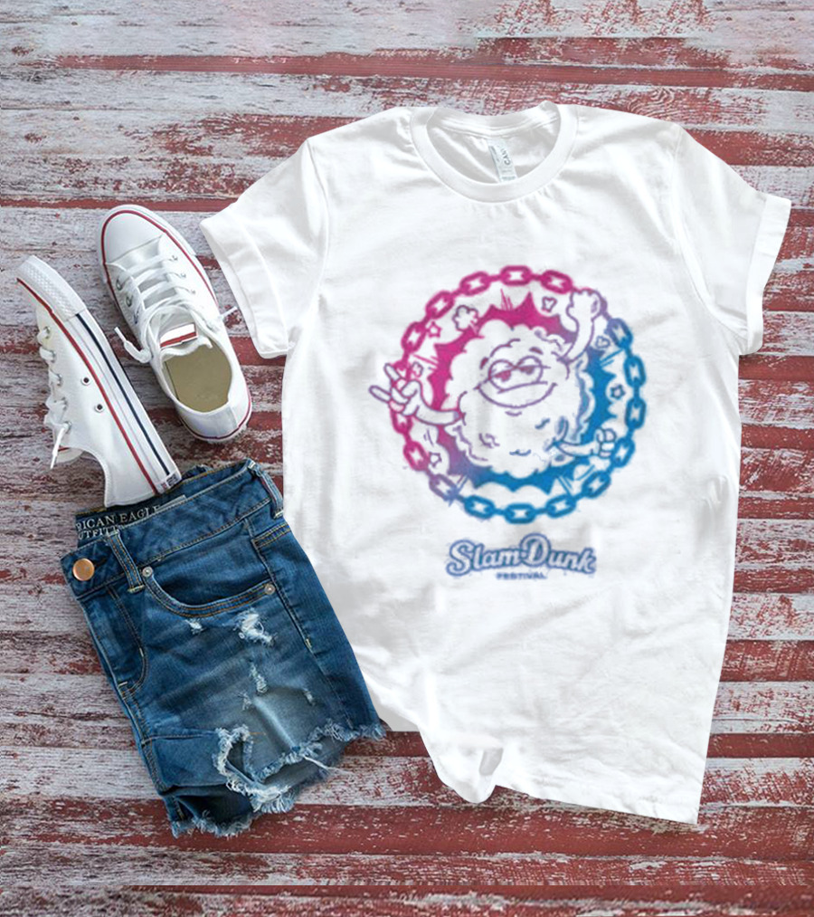 Slam Dunk World Moshy Dreamy Colorful Circle T-Shirt