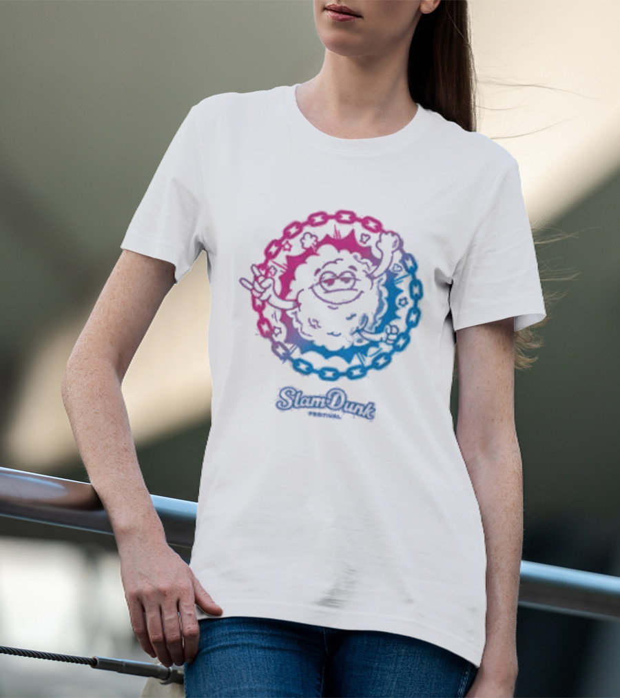 Slam Dunk World Moshy Dreamy Colorful Circle T-Shirt