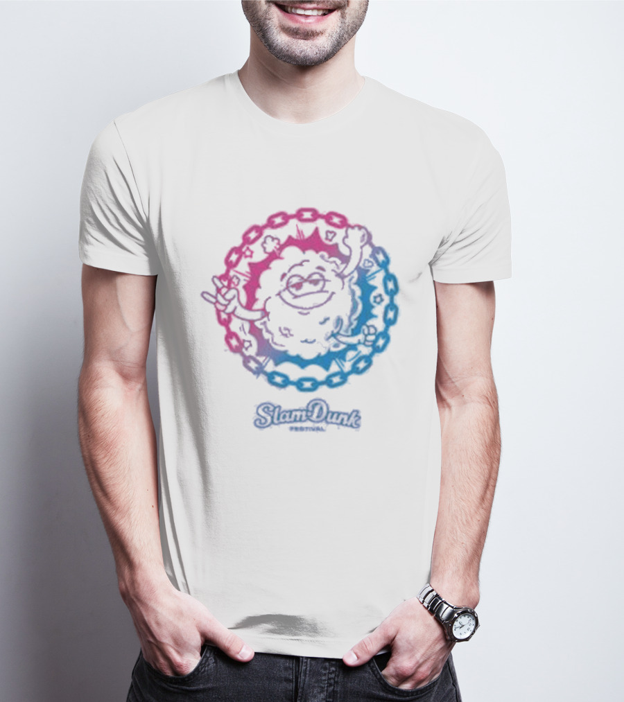 Slam Dunk World Moshy Dreamy Colorful Circle T-Shirt