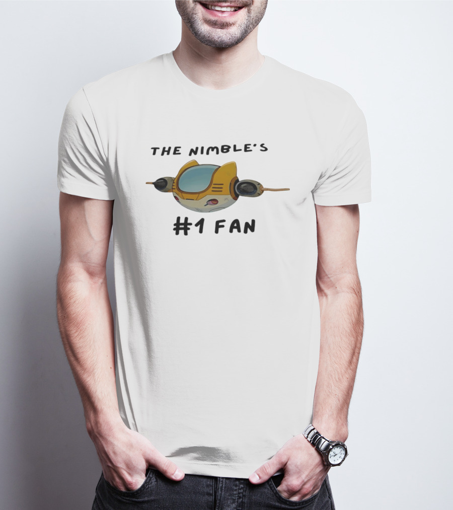 The Nimble's #1 Fan Spacecraft Cartoon T-Shirt