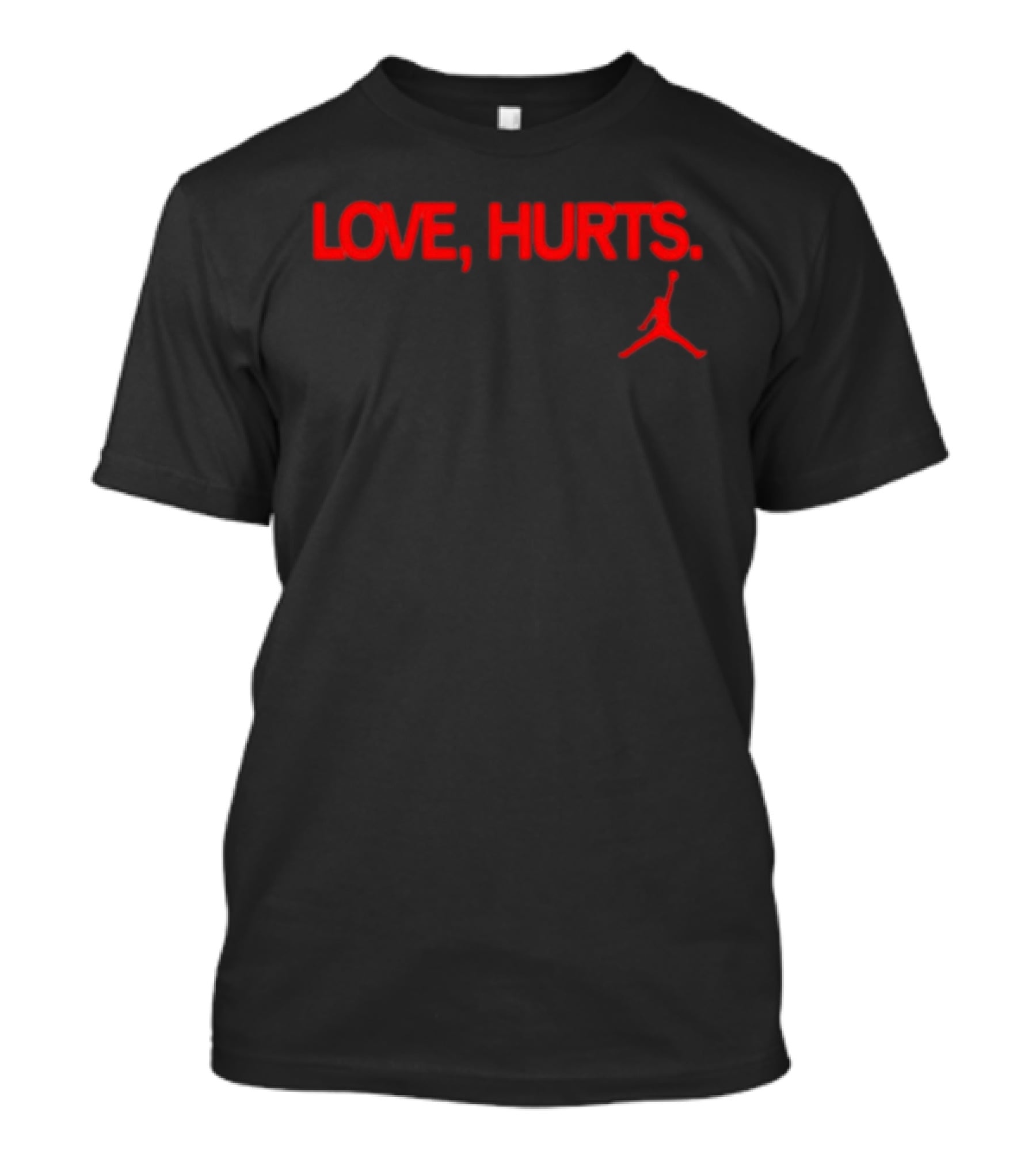 Love Hurts Jordan Basketball Player T-Shirt