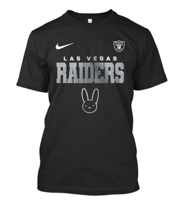 Las Vegas Raiders Bad Bunny El Conejo Malo Vision Skull Nike Collaboration T-Shirt