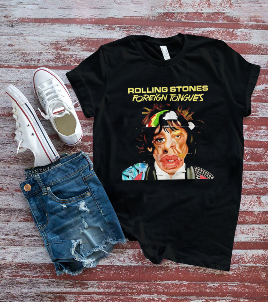 Rolling Stones Foreign Tongues Collage Face 2026 T-Shirt