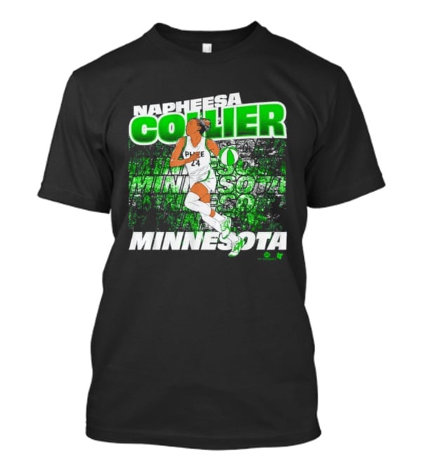 Napheesa Collier Minnesota Lynx Basketball Green Minnesota T-Shirt