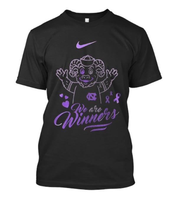 North Carolina Tar Heels Nike We Are Winners Cancer Survivor Awareness T-Shirt