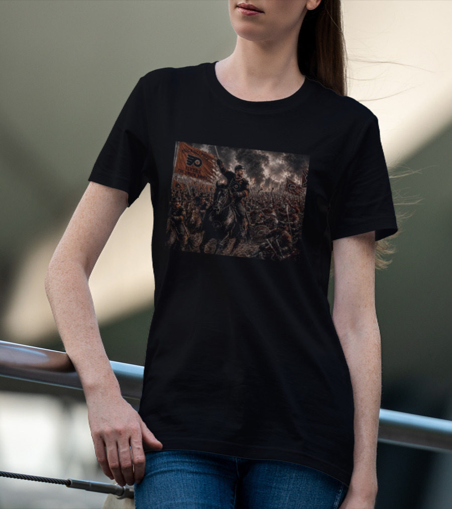 Philadelphia Flyers The Union Army Battle Scene T-Shirt