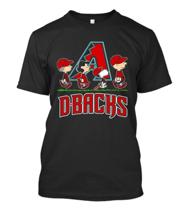 Charlie Brown Linus Lucy Snoopy Arizona Diamondbacks D Backs Baseball 2026 T-Shirt