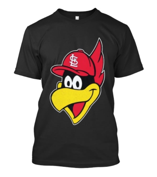 St. Louis Cardinals Fredbird Mascot Facecap Baseball T-Shirt