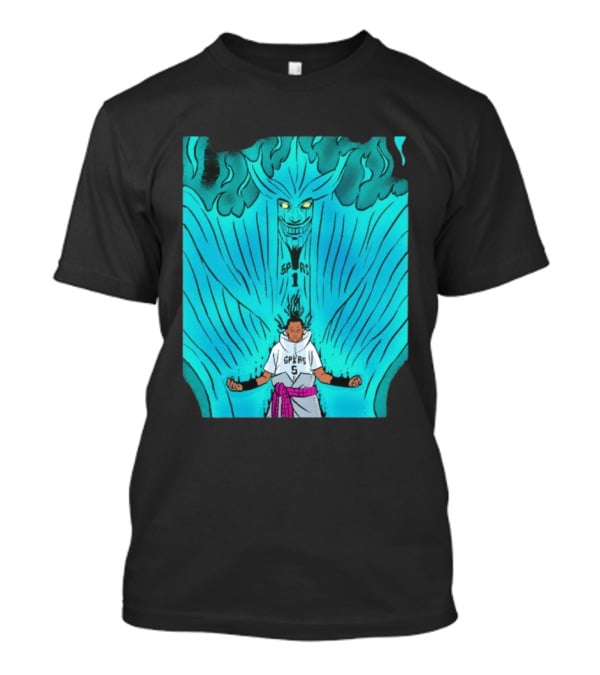 Victor Wembanyama Sasuke Susanoo Spurs Basketball Anime T-Shirt