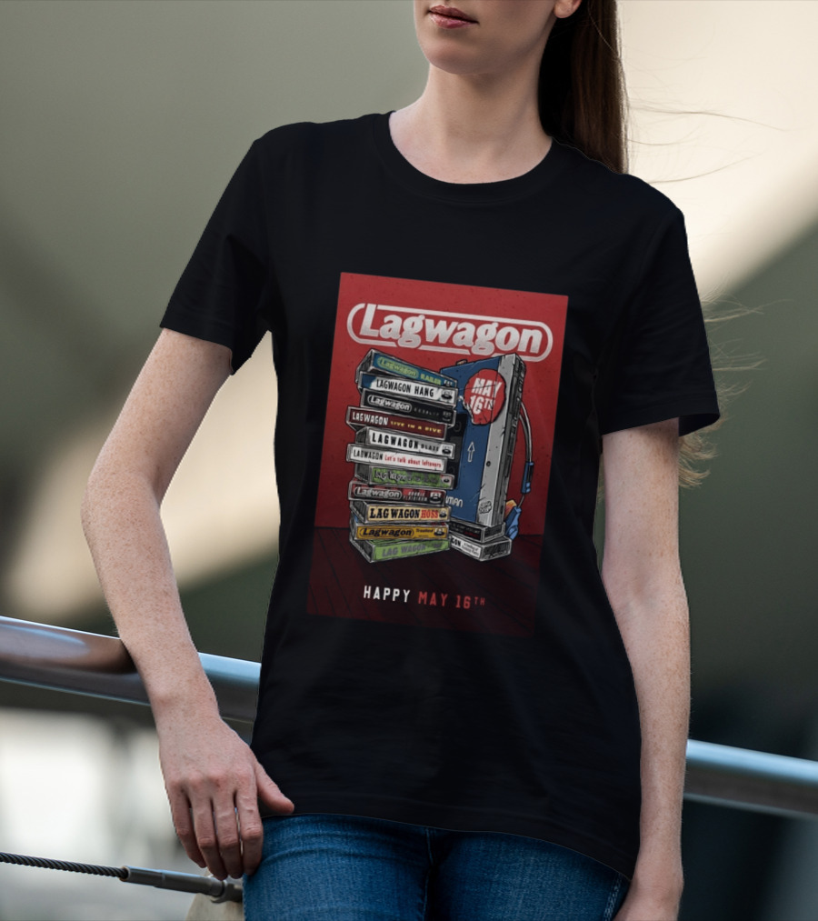 Lagwagon Happy May 16th Fat Wreck Chords 35 Years Celebration San Francisco 2026 T-Shirt