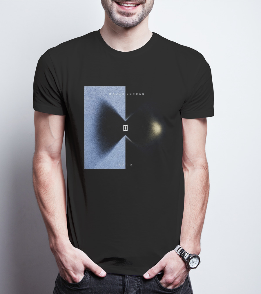 Majid Jordan Cold Album Cover Black And Blue Split T-Shirt