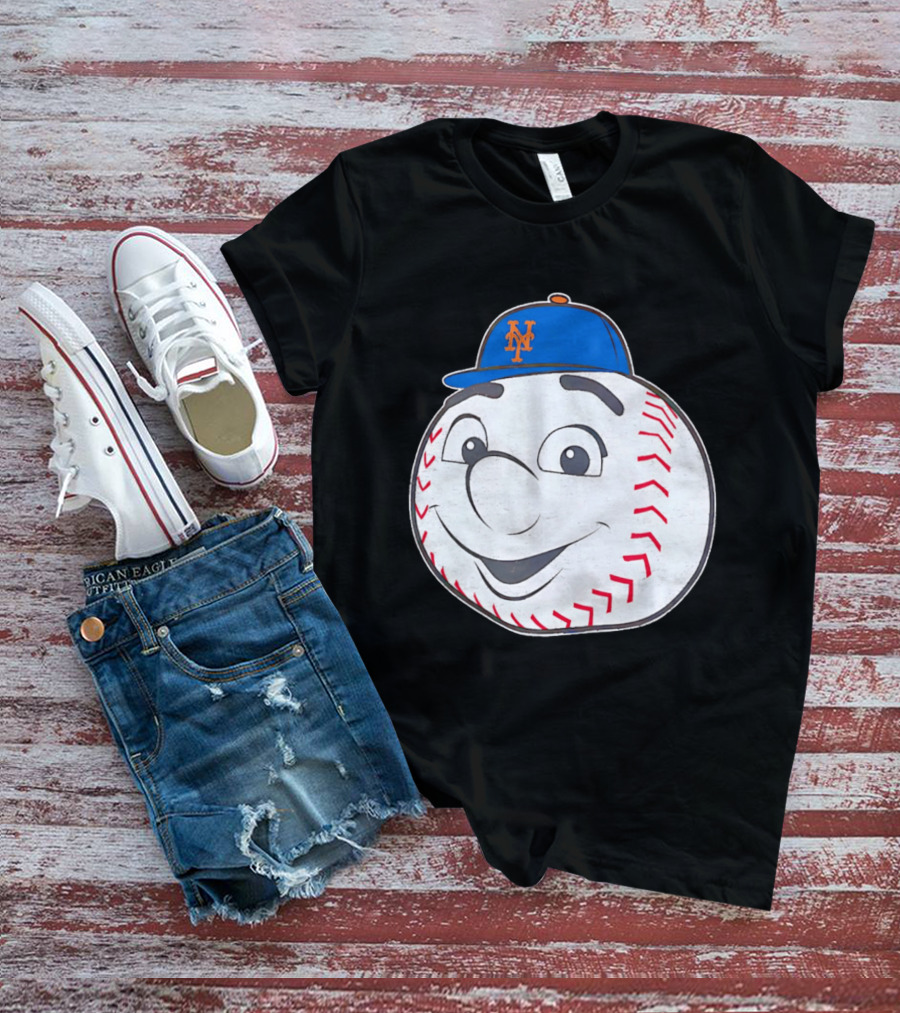 New York Mets Mr. Met Big Face Baseball 2026 T-Shirt