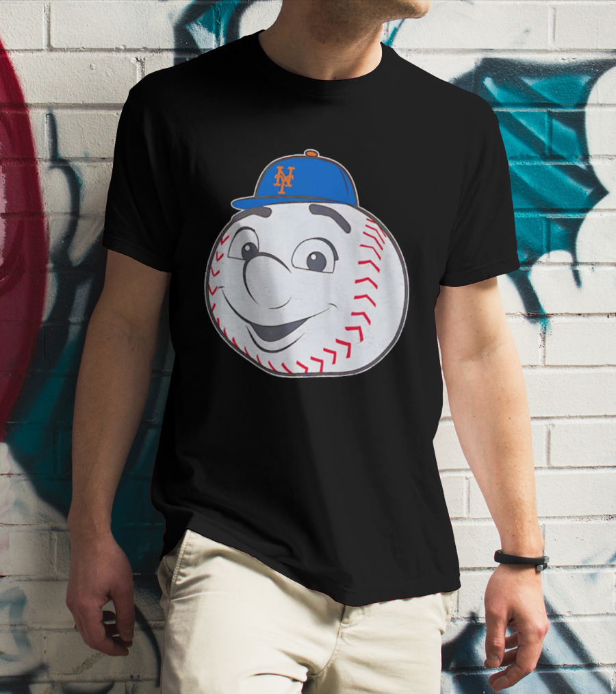 New York Mets Mr. Met Big Face Baseball 2026 T-Shirt