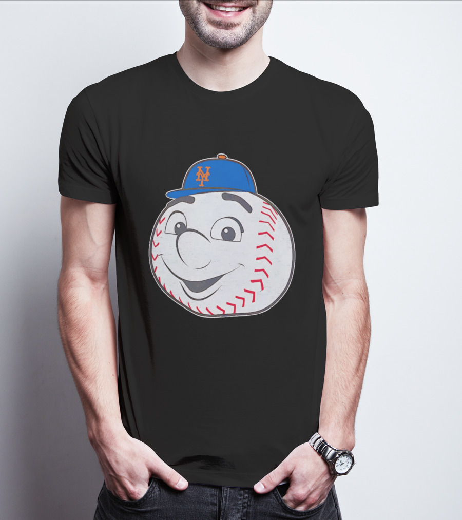 New York Mets Mr. Met Big Face Baseball 2026 T-Shirt