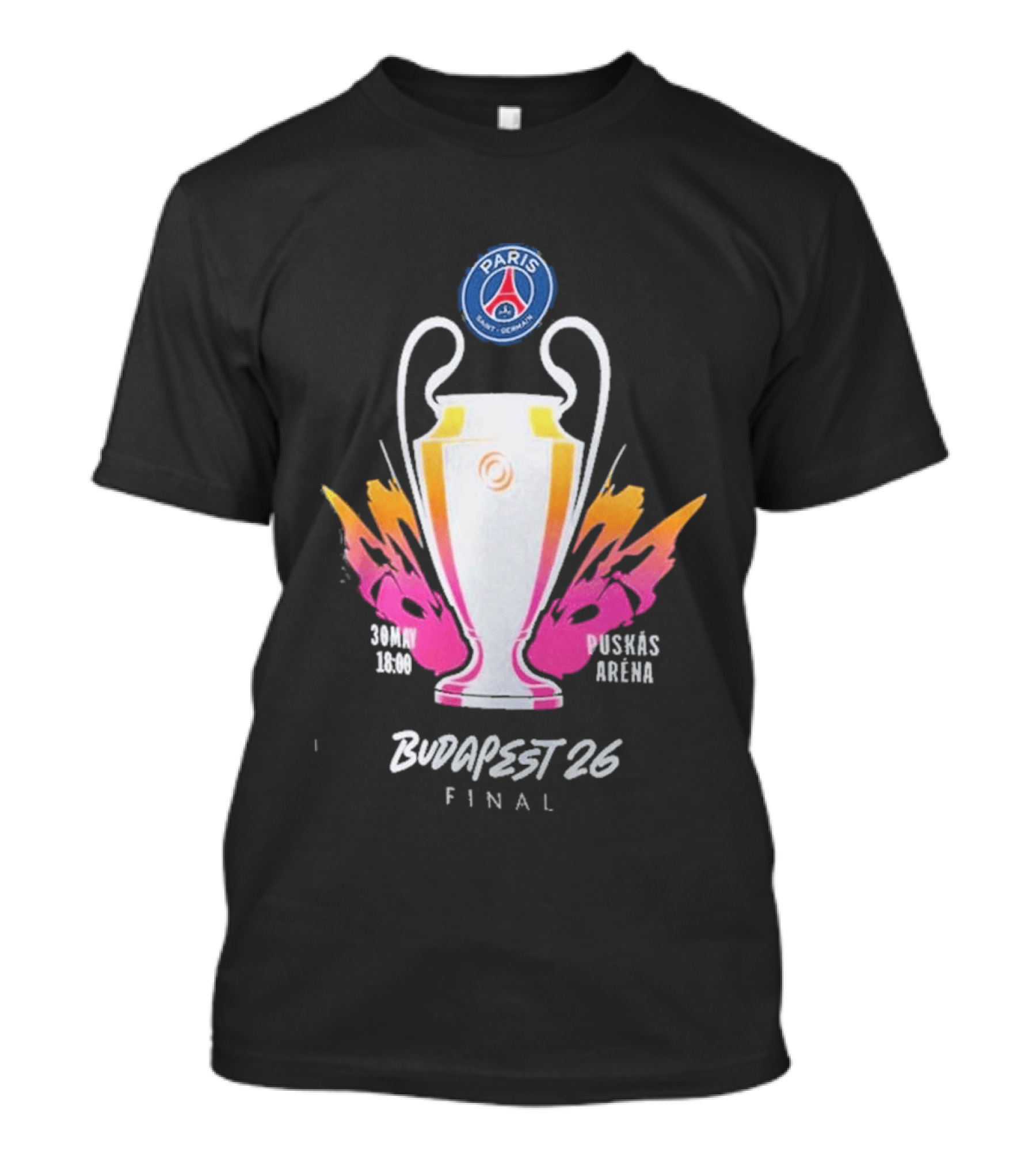 PSG Budapest 26 Final Champion's Trophy Paris Arena T-Shirt