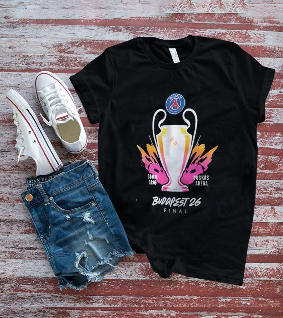 PSG Budapest 26 Final Champion's Trophy Paris Arena T-Shirt