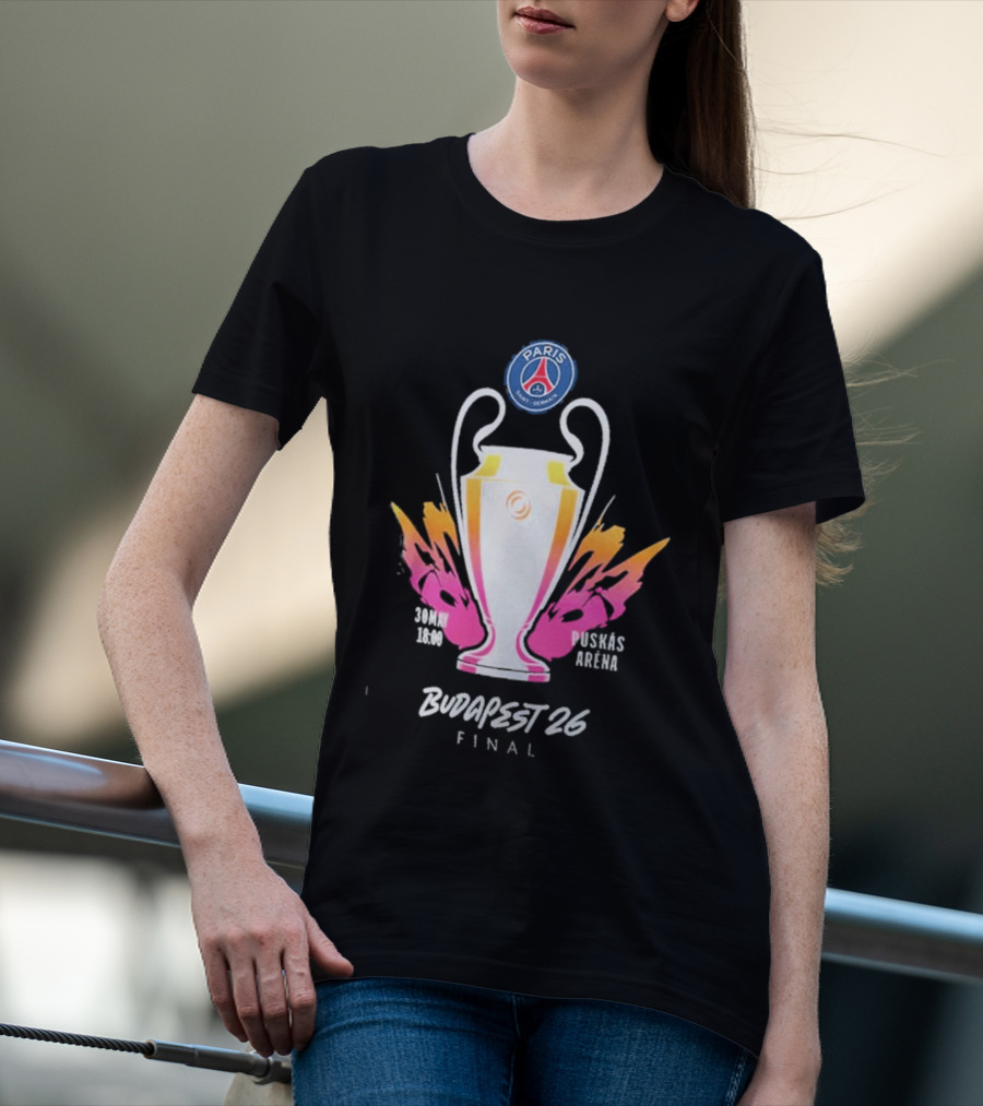 PSG Budapest 26 Final Champion's Trophy Paris Arena T-Shirt