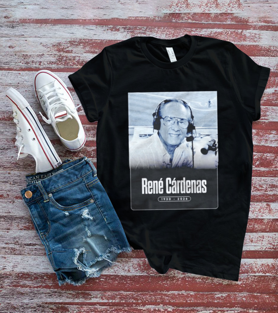 Rene Cardenas 1930 2026 Celebrating Legacy In Broadcasting T-Shirt