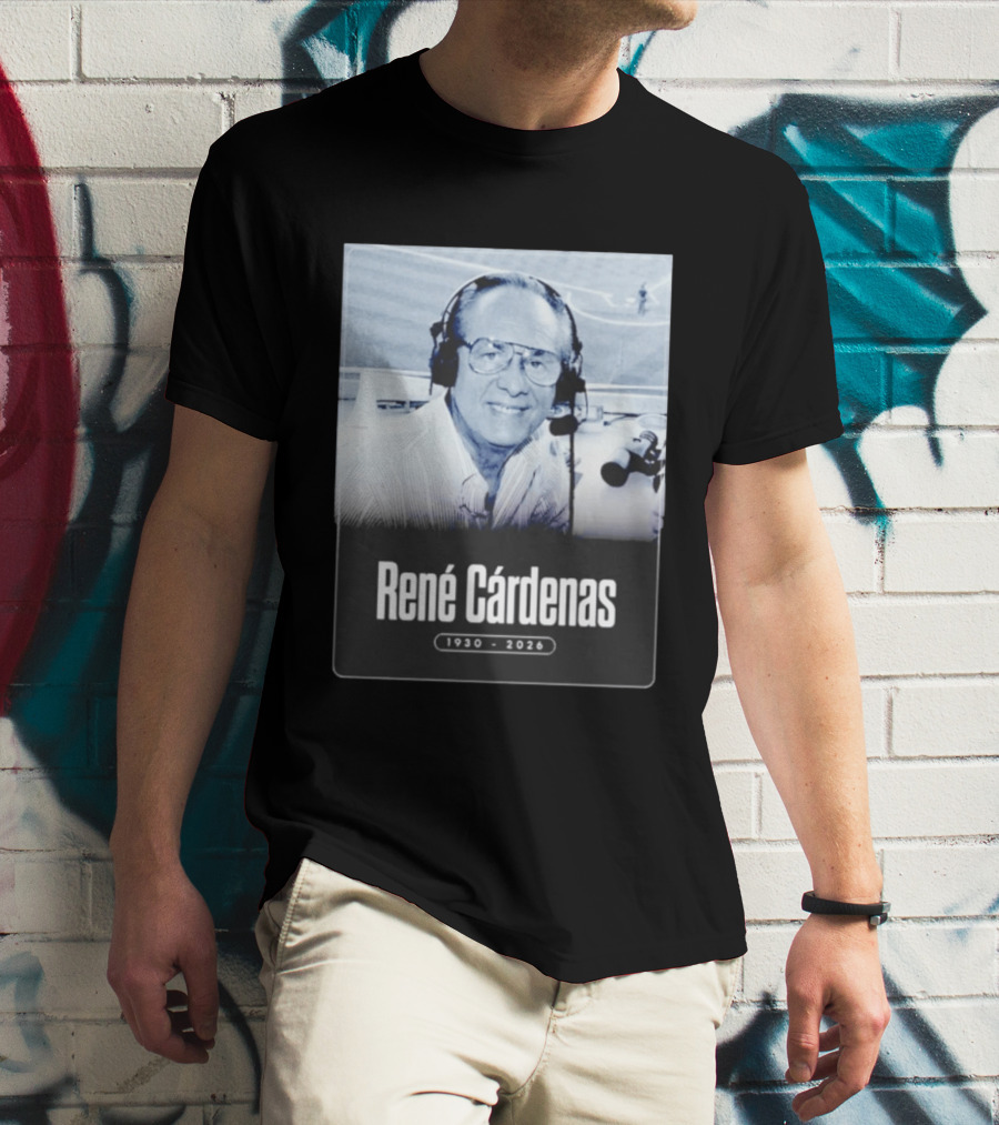 Rene Cardenas 1930 2026 Celebrating Legacy In Broadcasting T-Shirt