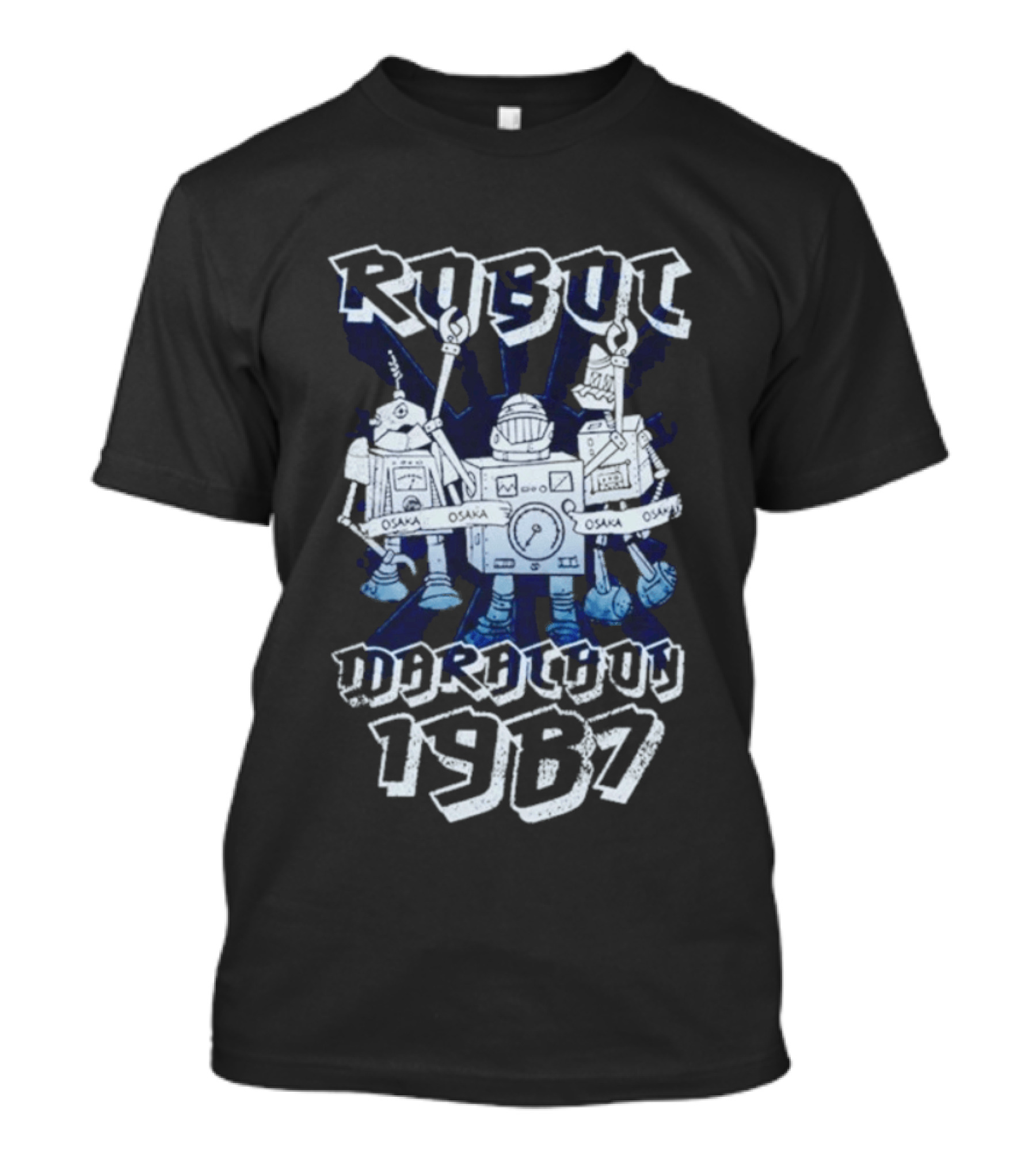 Robot Osaka Marathon 1987 Racing Bots T-Shirt