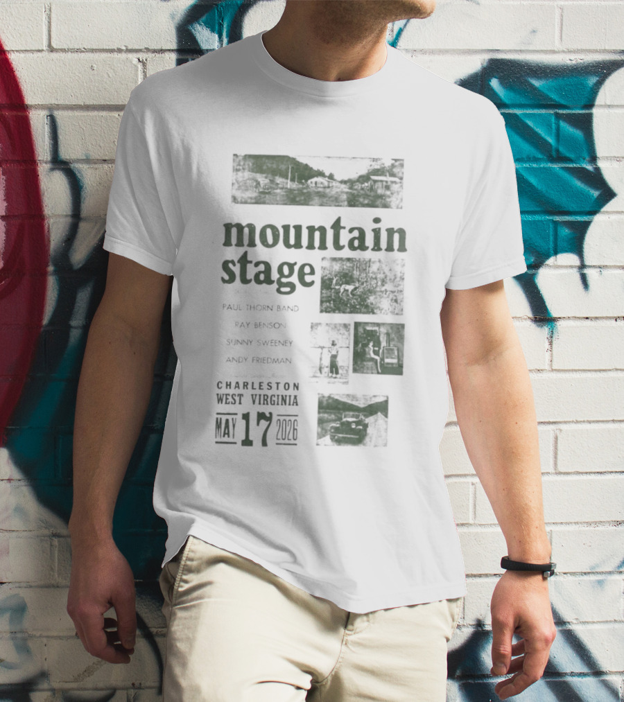 Mountain Stage With Kathy Mattea Charleston West Virginia May 17 2026 T-Shirt
