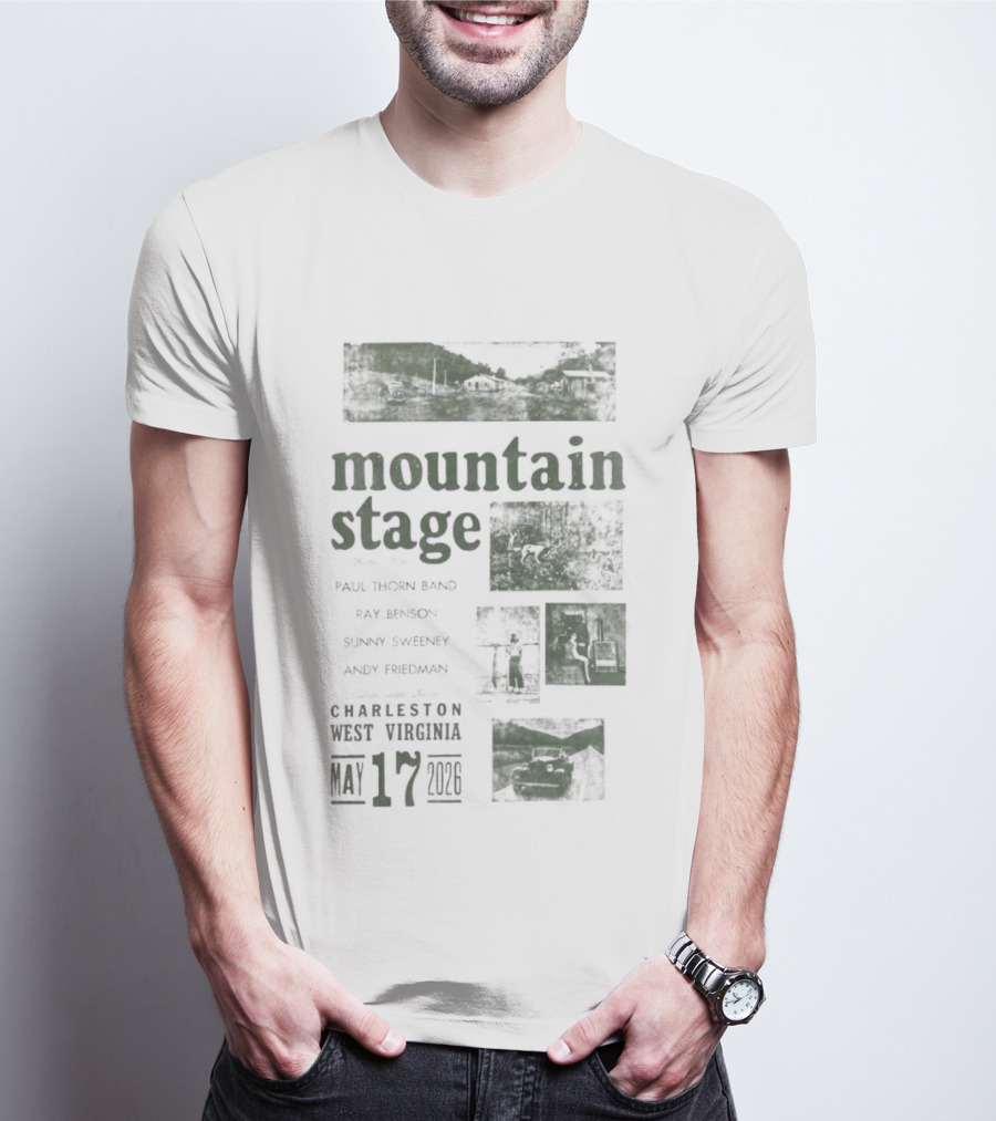 Mountain Stage With Kathy Mattea Charleston West Virginia May 17 2026 T-Shirt