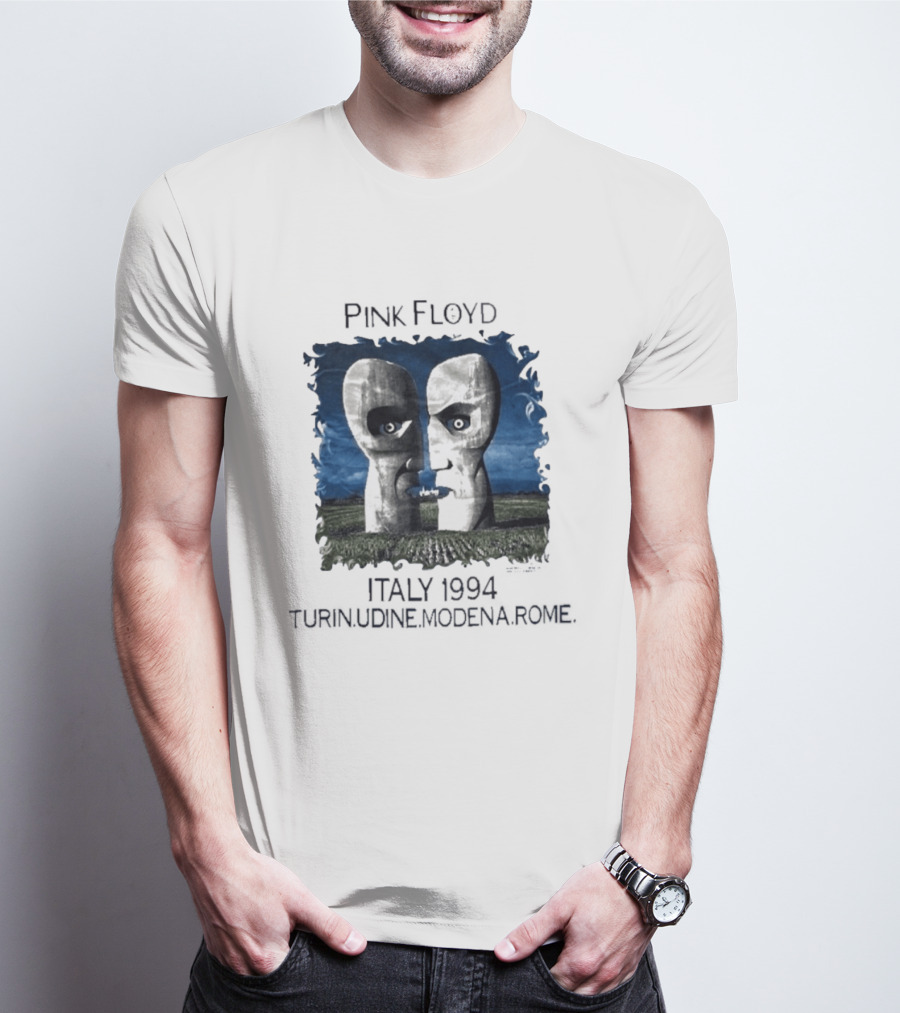 Pink Floyd Italy 1994 Turin Udine Modena Rome Faces T-Shirt