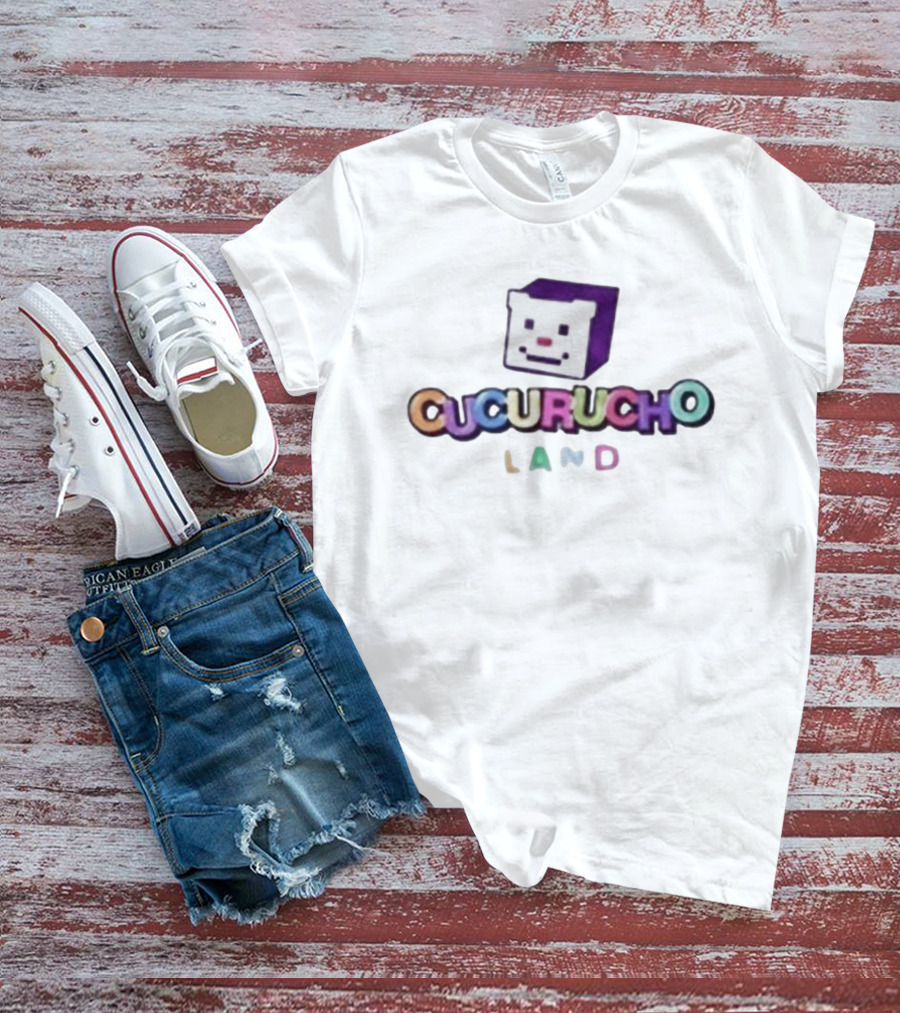 QSMP Cucurucho Land Colorful Cube Face Black T-Shirt