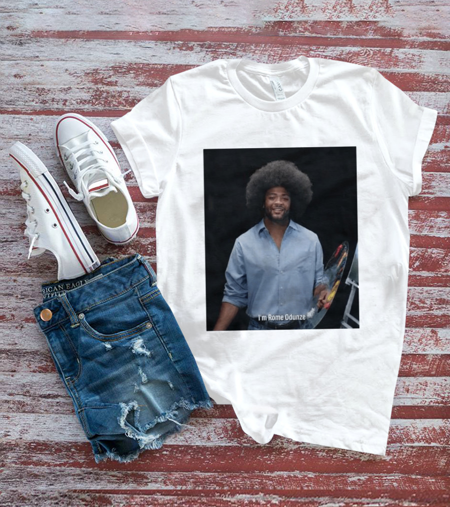 I'm Rome Odunze With Bob Ross Style Transformation T-Shirt