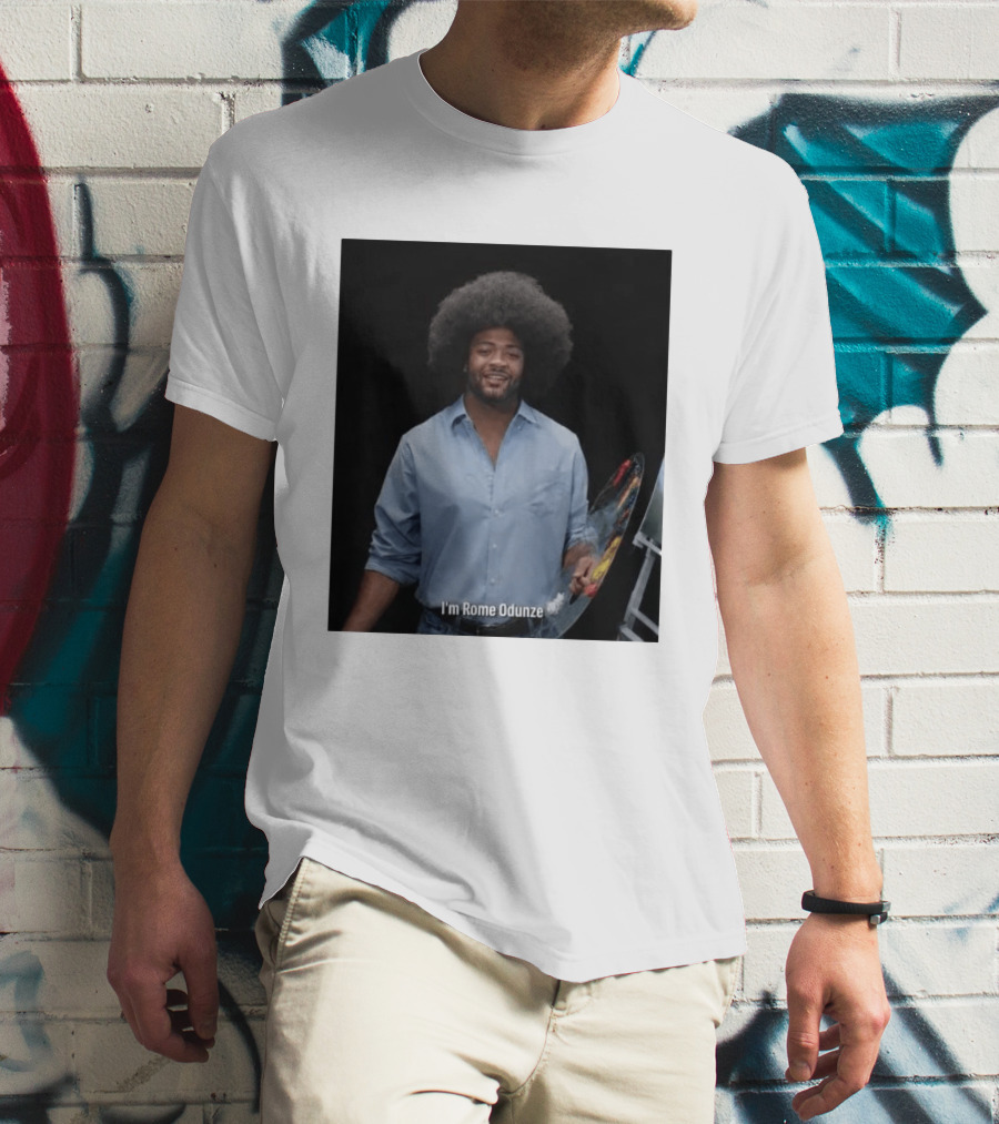 I'm Rome Odunze With Bob Ross Style Transformation T-Shirt