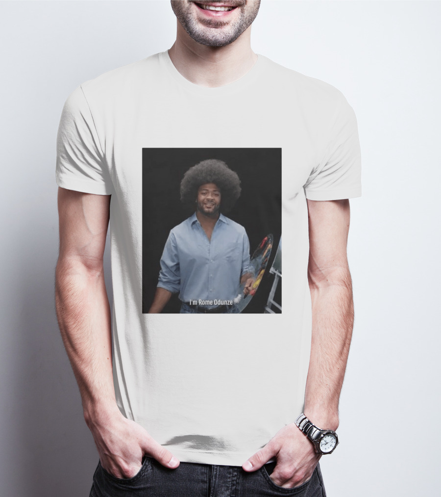 I'm Rome Odunze With Bob Ross Style Transformation T-Shirt