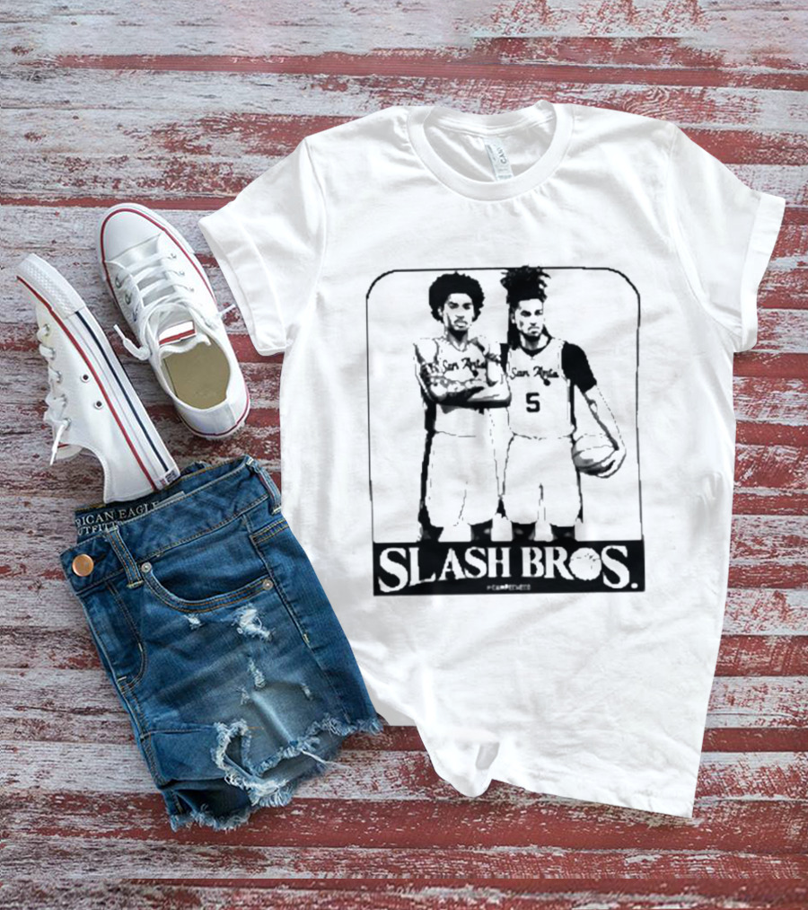 San Antonio Spurs Slash Bros Basketball Players T-Shirt