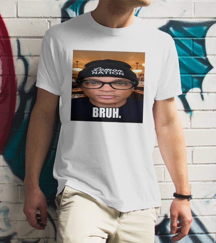 Lemon Nation Beanie Glasses Meme Bruh T-Shirt