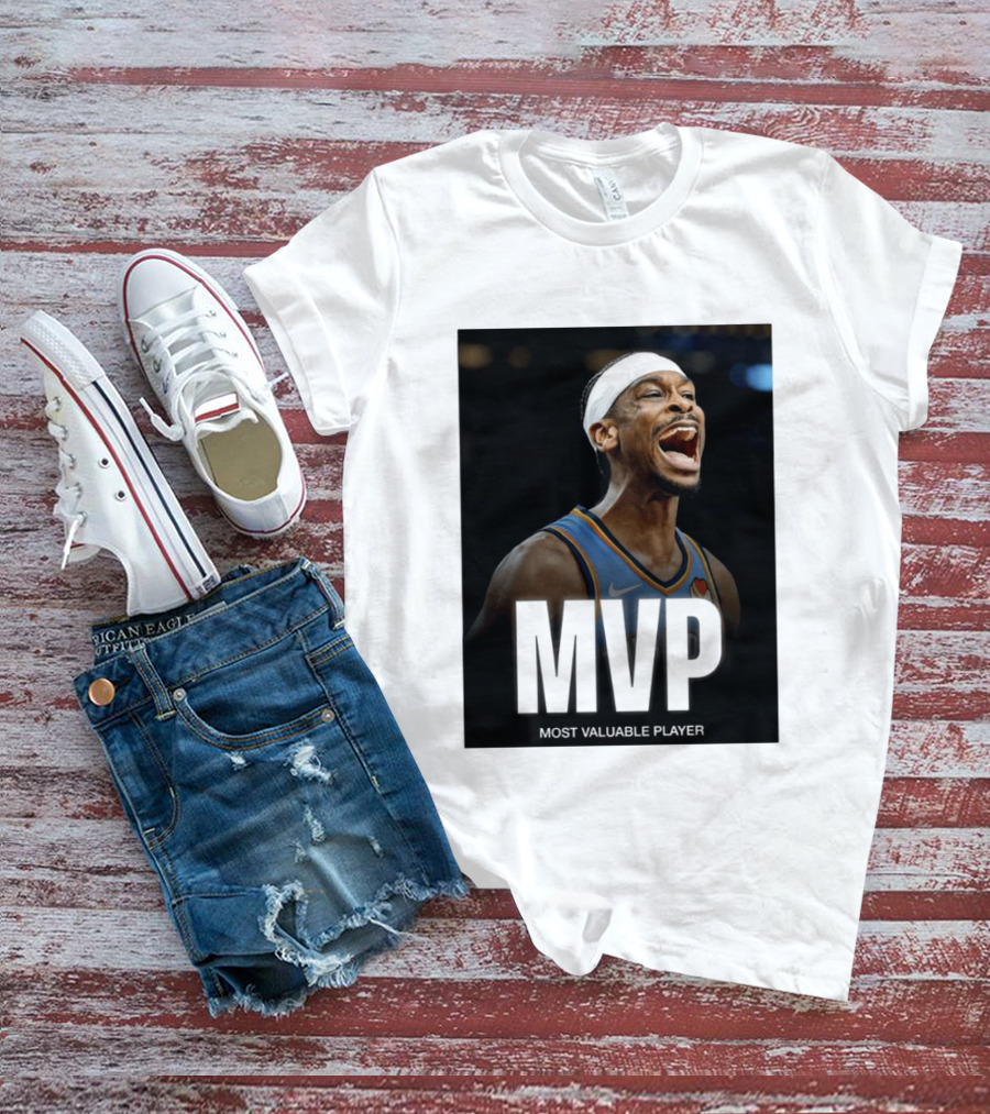 Shai Gilgeous Alexander MVP Most Valuable Player OKC Thunder Celebration T-Shirt