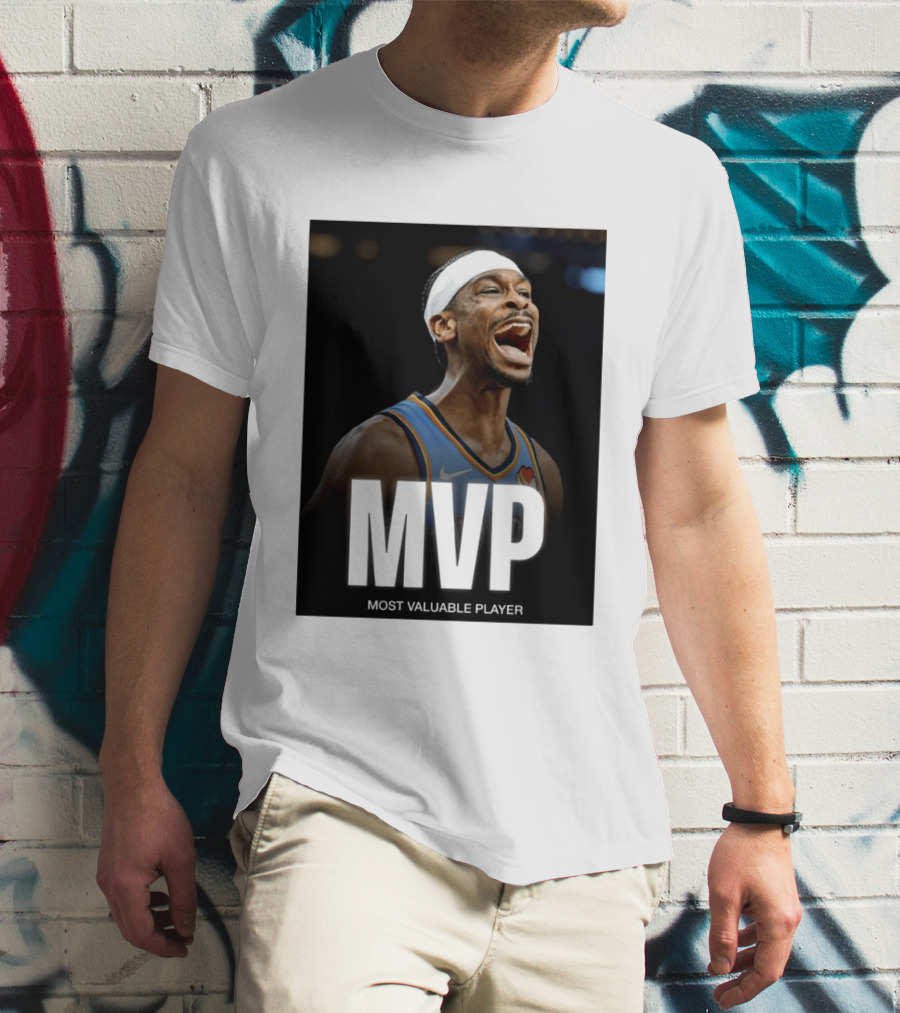 Shai Gilgeous Alexander MVP Most Valuable Player OKC Thunder Celebration T-Shirt