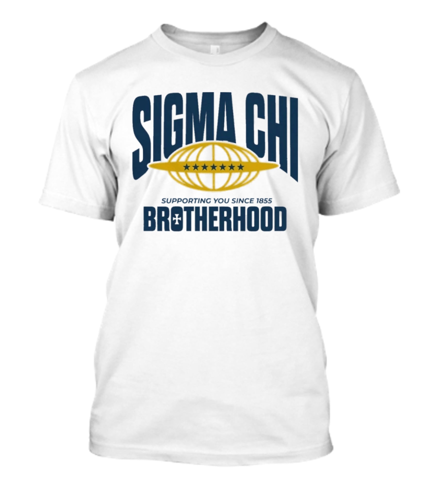 Sigma Chi Supporting You Since 1855 Brotherhood Stars T-Shirt